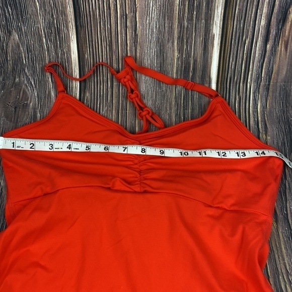 Prana Orange Racer Back Workout Top- size Small - Picture 10 of 12